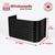 42″ W × 30″ P × 30″ H Powder Coated Window Well — Gloss Black