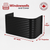 48″ W × 22″ P × 22″ H Powder Coated Window Well — Gloss Black