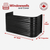48″ W × 30″ P × 42″ H Powder Coated Window Well — Gloss Black