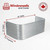 66″ W × 12″ P × 22″ H Galvanized Steel Window Well