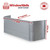 72″ W × 30″ P × 42″ H Galvanized Steel Window Well
