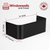 78″ W × 22″ P × 22″ H Powder Coated Window Well — Gloss Black
