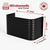 36″ W × 12″ P × 22″ H Powder Coated Window Well — Gloss Black