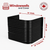 36″ W × 30″ P × 30″ H Powder Coated Window Well — Gloss Black