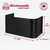 48″ W × 12″ P × 22″ H Powder Coated Window Well — Gloss Black