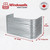 48″ W × 22″ P × 22″ H Galvanized Steel Window Well