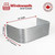 54″ W × 30″ P × 12″ H Galvanized Steel Window Well
