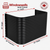 54″ W × 30″ P × 48″ H Powder Coated Window Well — Gloss Black