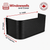 72″ W × 22″ P × 30″ H Powder Coated Window Well — Gloss Black