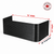 70″ W × 30″ P × 22″ H Powder Coated Window Well — Gloss Black