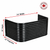 74″ W × 22″ P × 30″ H Powder Coated Window Well — Gloss Black