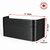 74″ W × 30″ P × 30″ H Powder Coated Window Well — Gloss Black