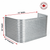 74″ W × 30″ P × 36″ H Galvanized Steel Window Well