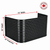 74″ W × 30″ P × 36″ H Powder Coated Window Well — Gloss Black