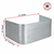 74″ W × 36″ P × 30″ H Galvanized Steel Window Well