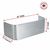 80″ W × 12″ P × 22″ H Galvanized Steel Window Well