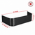 82″ W × 22″ P × 12″ H Powder Coated Window Well — Gloss Black