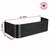 88″ W × 22″ P × 22″ H Powder Coated Window Well — Gloss Black