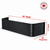 88″ W × 30″ P × 12″ H Powder Coated Window Well — Gloss Black
