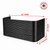 92″ W × 30″ P × 42″ H Powder Coated Window Well — Gloss Black