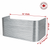 92″ W × 36″ P × 36″ H Galvanized Steel Window Well