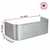 96″ W × 22″ P × 30″ H Galvanized Steel Window Well