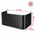 96″ W × 36″ P × 42″ H Powder Coated Window Well — Gloss Black