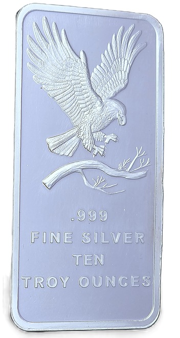 Silver - 10 oz Bar - Silvertowne - Eagle