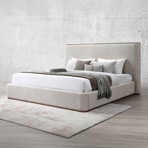 GRAY FABRIC QUEEN SIZE LOW PROFILE PLATFORM BED FRAME GRAY FABRIC QUEEN SIZE LOW PROFILE PLATFORM BED FRAME