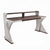 Retro Brown Top Grain Leather & Aluminum Finish