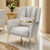 Glam Style Beige/Gold Chair