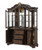 Traditional Hutch & Buffet Dark Brown Finish