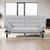 Contemporary Style Light Gray Finish
