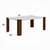 RETRO 7 PIECE ENGINEERED STONE TOP DINING TABLE SET