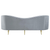 MODERN GLAM SOFA GRAY VELVET STAINLESS STEEL GOLD SILLON GRIS