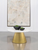 Modern Round Marble Top Stainless Steel Coffee Table White