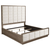 TAUPE OAK FINISH BED FRAME