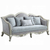 FRENCH BEAUTY SOFA GREY HUES LINEN COUCH