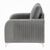 GRAY VELVET ARM ACCENT CHAIR