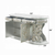 SERVER SIDEBOARD CONSOLE HALL TABLE CABINET CHAMPAGNE FINISH VINTAGE LUXURY