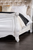 VINTAGE GLAM KING SIZE BED FRAME WHITE / TAN