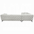 VINTAGE GLAM CHESTERFIELD INSPO SECTIONAL L SHAPE TUFTED BEIGE FABRIC