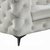 VINTAGE GLAM CHESTERFIELD INSPO SECTIONAL L SHAPE TUFTED BEIGE FABRIC
