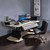 MUSIC RECORDING STUDIO DESK HOME OFFICE OAK FINISH