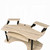 MUSIC RECORDING STUDIO DESK HOME OFFICE OAK FINISH