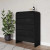 Elora Five Drawer Chest in Jet Black Ash