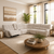 Chenille Beige Power Reclining Sectional Sofa