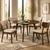 Mid-Century Modern Round Dining Table Set, 5-Piece