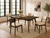 Mid-Century Modern Counter Height Dining Set, 5-Piece