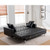 Black Sectional Sofa Futon Bed Chaise